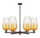 Innovations - 716-6CR-OB-G484-7AM - Six Light Chandelier - Arcadia - Oil Rubbed Bronze
