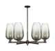 Innovations - 716-6CR-OB-G484-7SL - Six Light Chandelier - Arcadia - Oil Rubbed Bronze