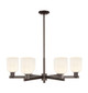 Innovations - 716-6CR-OB-G559-5GWH - Six Light Chandelier - Arcadia - Oil Rubbed Bronze