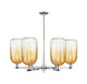 Innovations - 716-6CR-PC-G482-7AM - Six Light Chandelier - Arcadia - Polished Chrome
