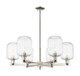 Innovations - 716-6CR-PN-G460-7CL - Six Light Chandelier - Arcadia - Polished Nickel