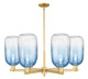 Innovations - 716-6CR-SG-G482-7SB - Six Light Chandelier - Arcadia - Satin Gold