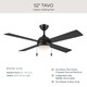 Tavo 52" Ceiling Fan (P250127-31M-30)