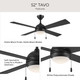 Tavo 52" Ceiling Fan (P250127-31M-30)