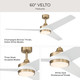 Velto 60" Ceiling Fan (P250128-177-30)