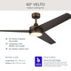 Velto 60" Ceiling Fan (P250128-215-30)