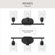 Reines Three Light Bath Vanity (P300567-31M)