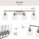 Reines Four Light Bath Vanity (P300568-009)