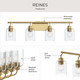 Reines Four Light Bath Vanity (P300568-191)