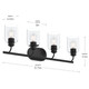 Reines Four Light Bath Vanity (P300568-31M)