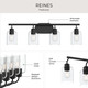 Reines Four Light Bath Vanity (P300568-31M)