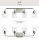 Ilia Four Light Bath Vanity (P300574-009)