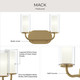 Mack Two Light Bath Vanity (P300575-191)