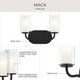 Mack Two Light Bath Vanity (P300575-31M)