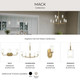 Mack Three Light Bath Vanity (P300576-191)