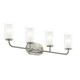 Progress Lighting - P300577-009 - Four Light Bath Vanity - Mack - Brushed Nickel