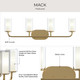 Mack Four Light Bath Vanity (P300577-191)