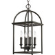 Progress Lighting - P3884-20 - Four Light Foyer Pendant - Piedmont - Antique Bronze