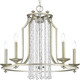 Progress Lighting - P400078-134 - Five Light Chandelier - Desiree - Silver Ridge