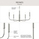 Reines Five Light Chandelier (P400446-009)