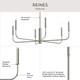 Reines Six Light Chandelier (P400448-009)