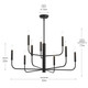 Reines Nine Light Chandelier (P400449-31M)