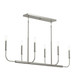 Progress Lighting - P400450-009 - Six Light Linear Chandelier - Reines - Brushed Nickel