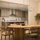 Reines Six Light Linear Chandelier (P400450-009)