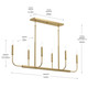 Reines Six Light Linear Chandelier (P400450-191)