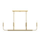Reines Six Light Linear Chandelier (P400450-191)