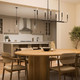 Reines Six Light Linear Chandelier (P400450-31M)