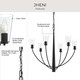 Jheni Six Light Chandelier (P400454-31M)