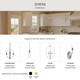 Jheni Five Light Linear Chandelier (P400456-009)
