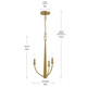 Jheni Three Light Chandelier (P400457-191)