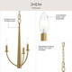 Jheni Three Light Chandelier (P400457-191)