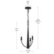 Jheni Three Light Chandelier (P400457-31M)