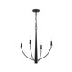 Progress Lighting - P400458-31M - Four Light Chandelier - Jheni - Matte Black