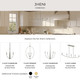 Jheni Six Light Chandelier (P400459-009)