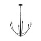 Progress Lighting - P400459-31M - Six Light Chandelier - Jheni - Matte Black