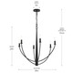Jheni Six Light Chandelier (P400459-31M)