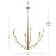 Jheni Six Light Chandelier (P400460-191)
