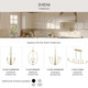 Jheni Five Light Linear Chandelier (P400461-191)