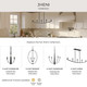 Jheni Five Light Linear Chandelier (P400461-31M)