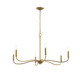Progress Lighting - P400463-191 - Six Light Chandelier - Ilia - Brushed Gold