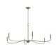 Progress Lighting - P400464-009 - Six Light Chandelier - Ilia - Brushed Nickel