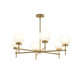 Progress Lighting - P400469-191 - Six Light Chandelier - Rigsby - Brushed Gold
