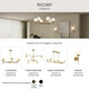 Rigsby Six Light Linear Chandelier (P400471-191)