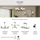 Rigsby Six Light Linear Chandelier (P400471-31M)