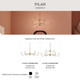Pilar Six Light Chandelier (P400472-191)