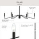 Pilar Six Light Chandelier (P400472-31M)